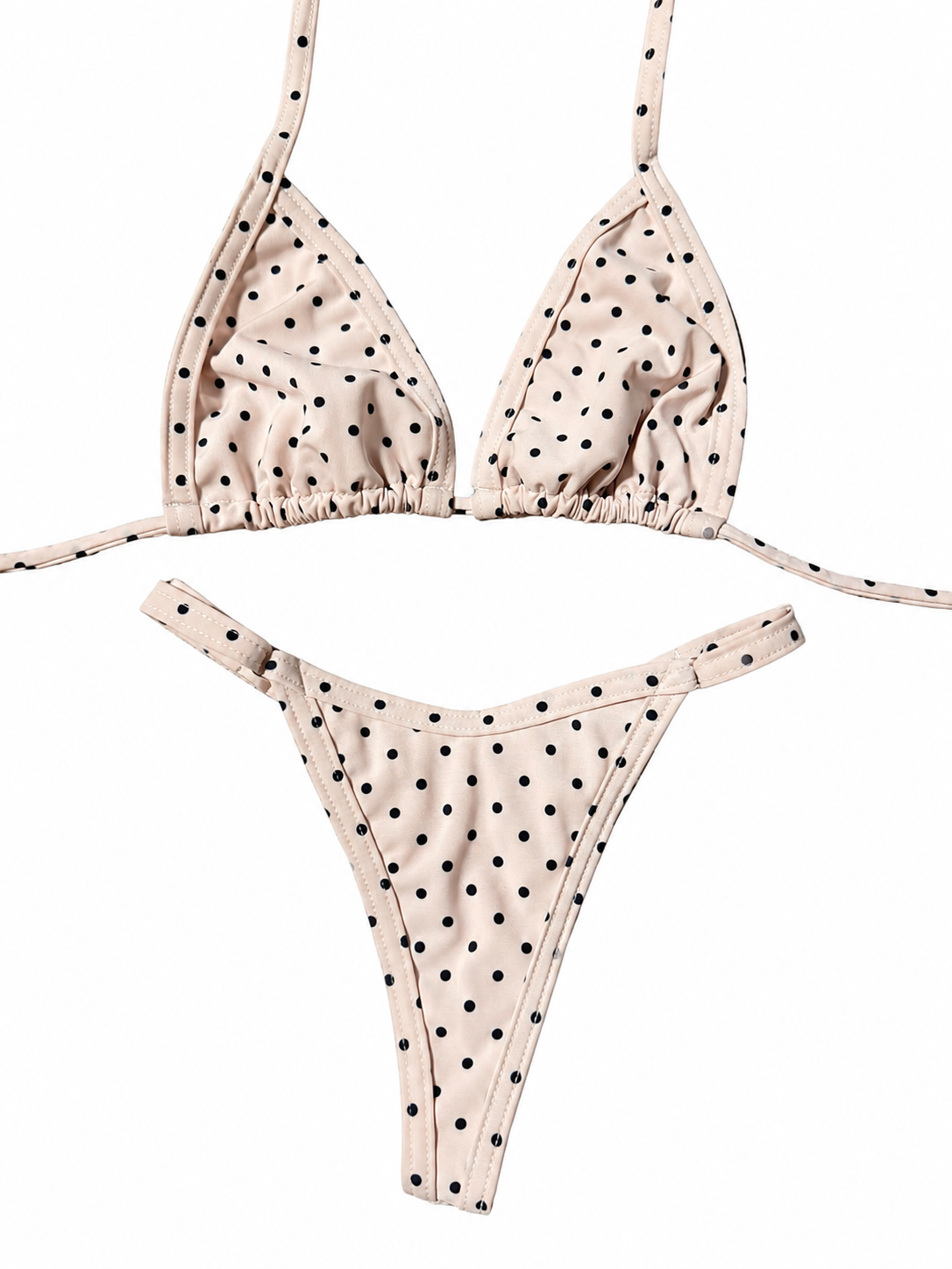 Polka Dot Triangle Bikini Set