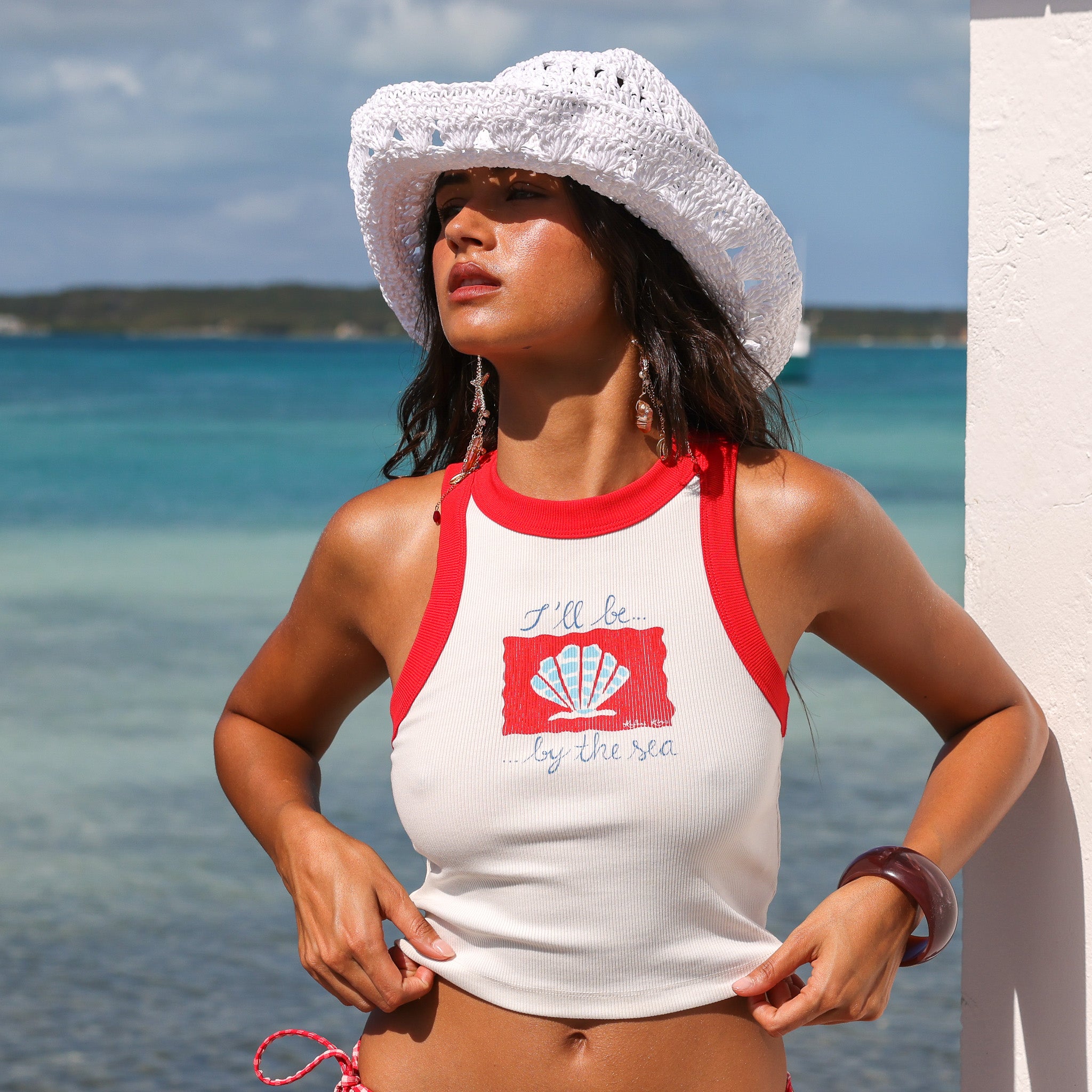 Straw Crochet Bucket Hat