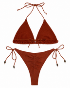 Sienna Beaded Triangle Bikini Set