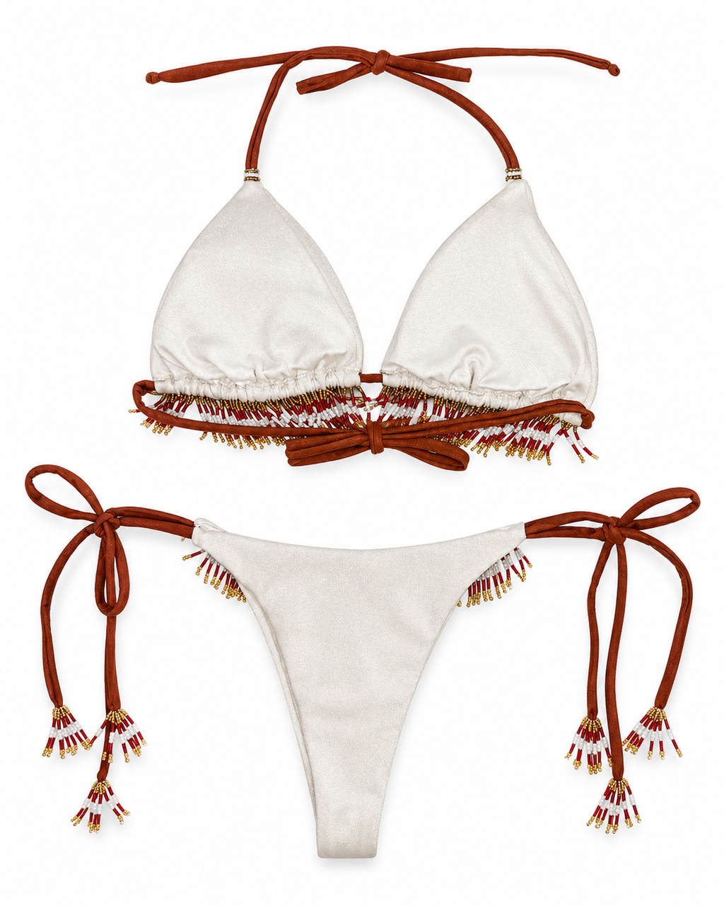 Sahara Beaded Fringe Bikini