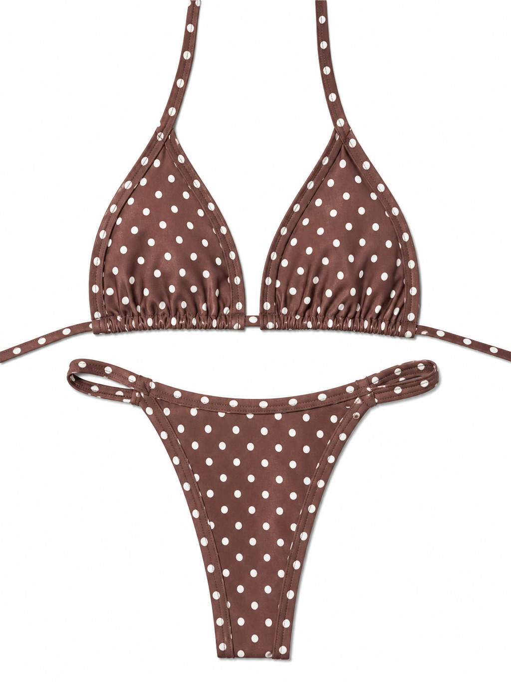 Polka Dot Triangle Bikini Set
