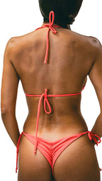 Top triangle handmade details, bottom with tide side adjustable