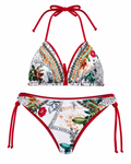South America Embellished Triangle Bikini Set