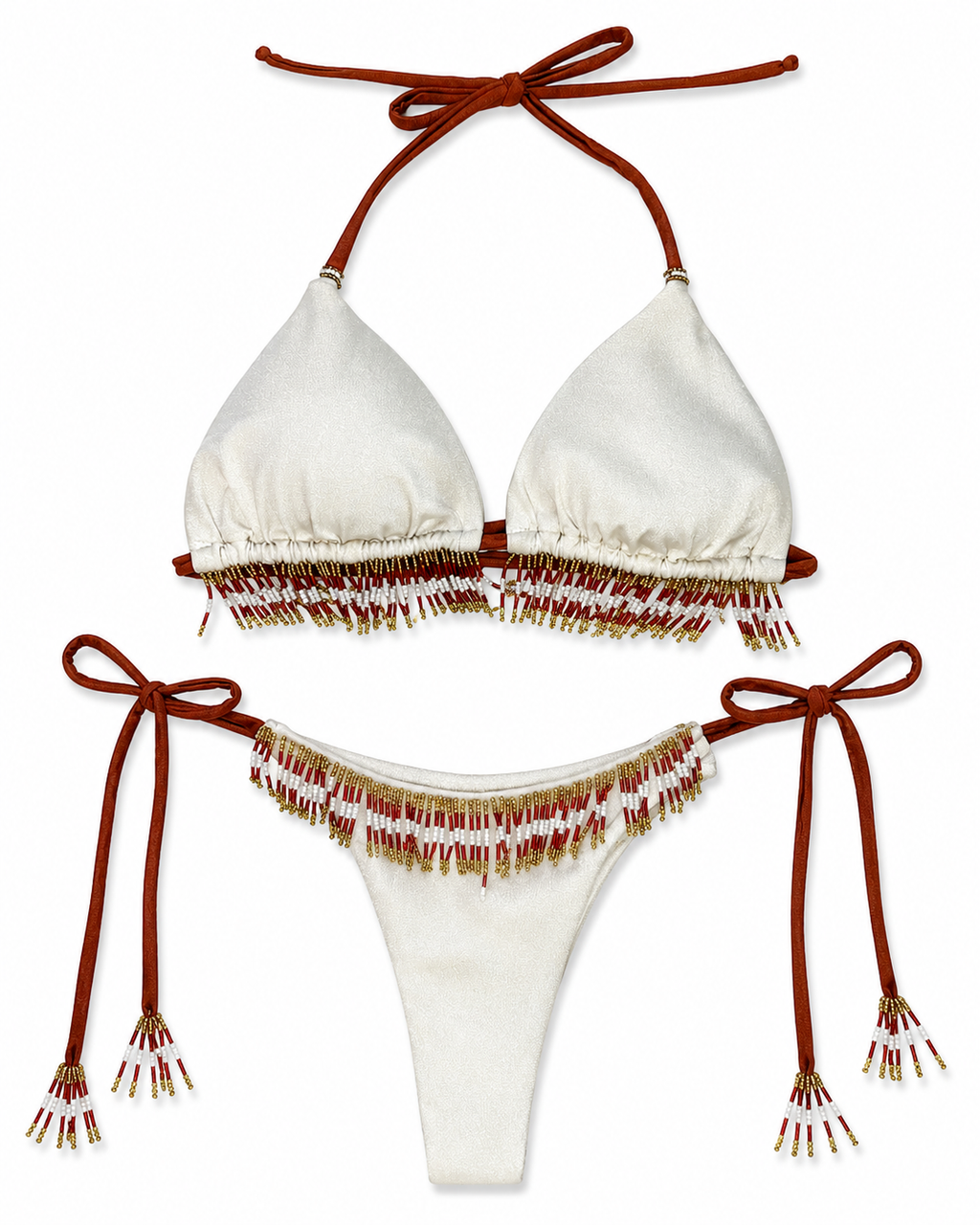 Sahara Beaded Fringe Bikini