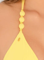 Sunbeam Beaded Triangle Bikini Top
