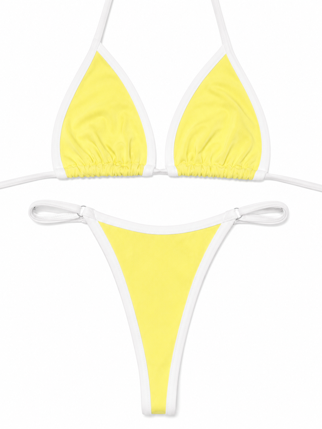 Colorblock Triangle Bikini Set
