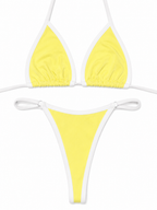 Colorblock Triangle Bikini Set
