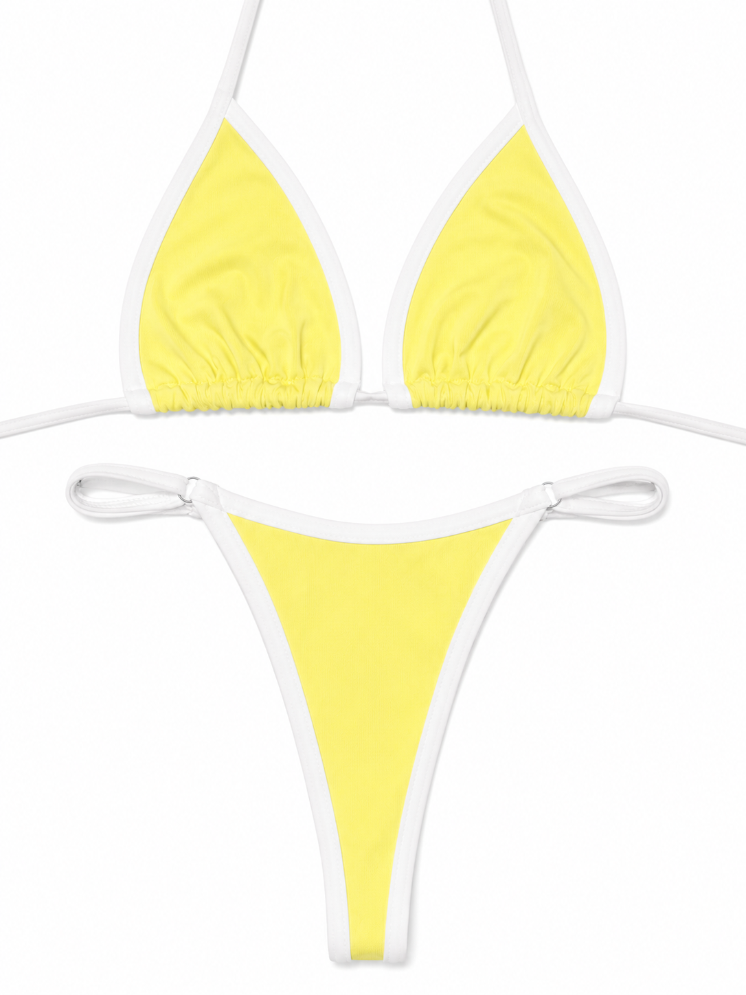 Colorblock Triangle Bikini Set