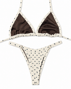 Polka Dot Triangle Bikini Set