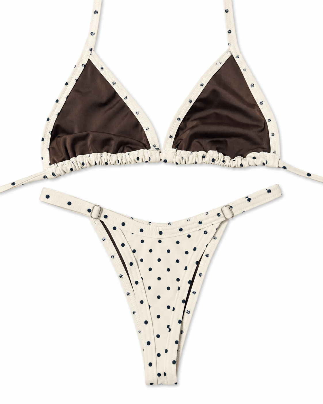 Polka Dot Triangle Bikini Set