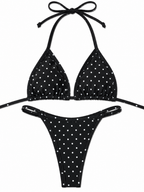 Polka Dot Triangle Bikini Set
