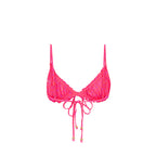 Ruched Bow Bralette Bikini Top
