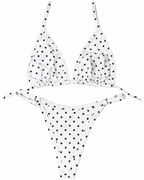 Polka Dot Triangle Bikini Set