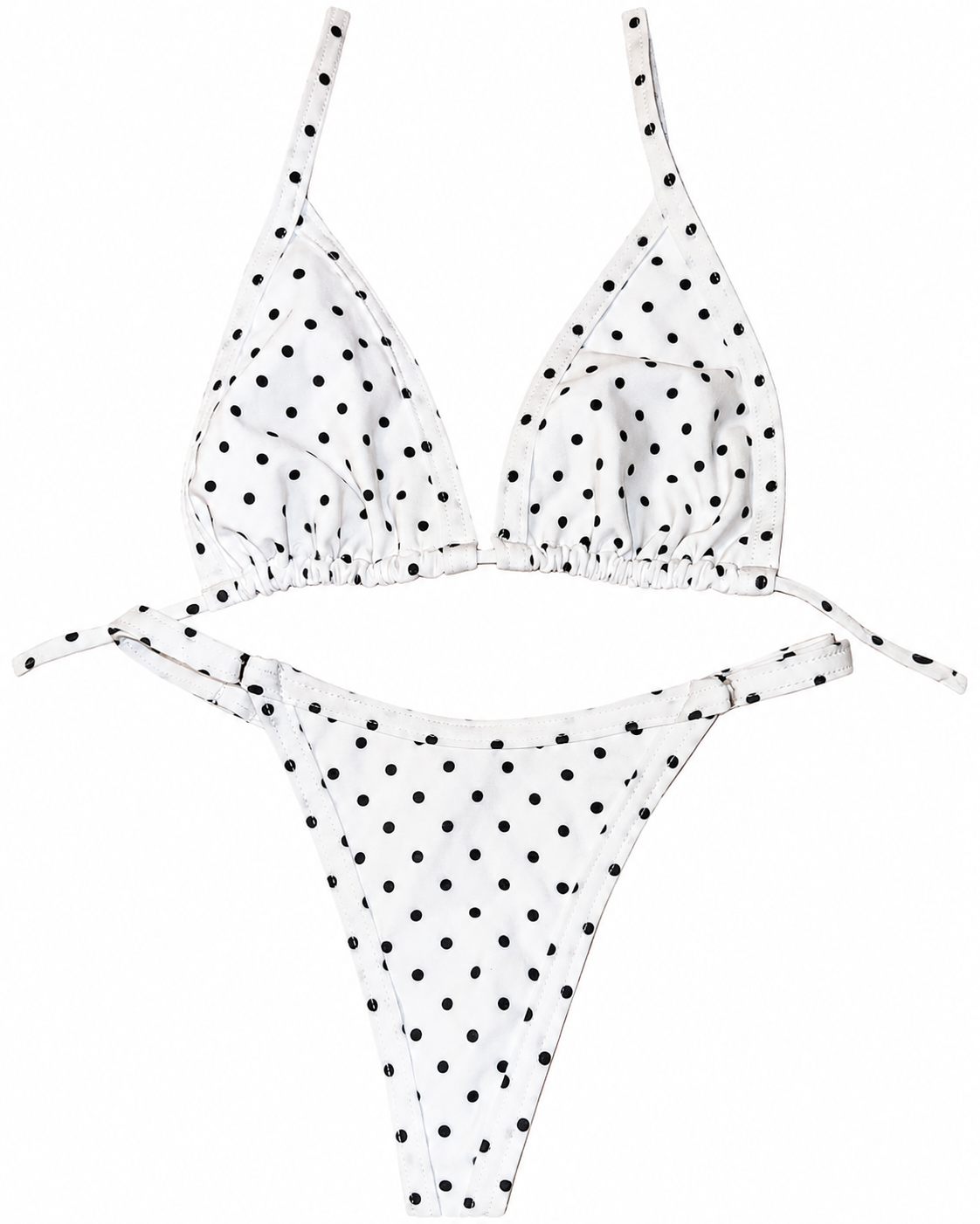Polka Dot Triangle Bikini Set
