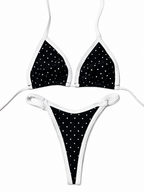 Polka Dot Triangle Bikini Set