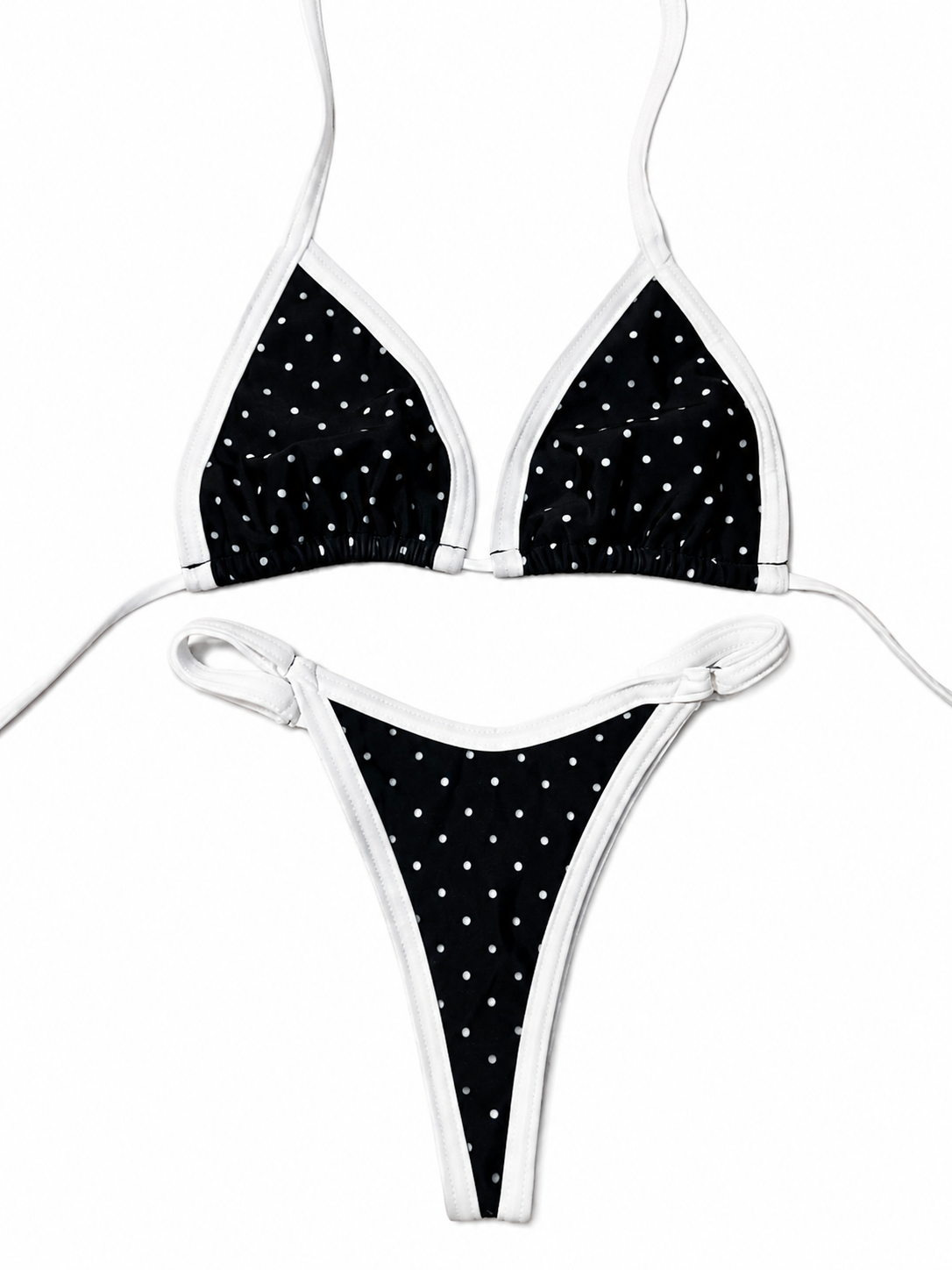 Polka Dot Triangle Bikini Set