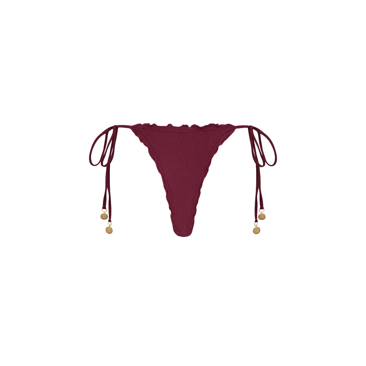 Lettuce Edge Thong Tie Bikini Bottom