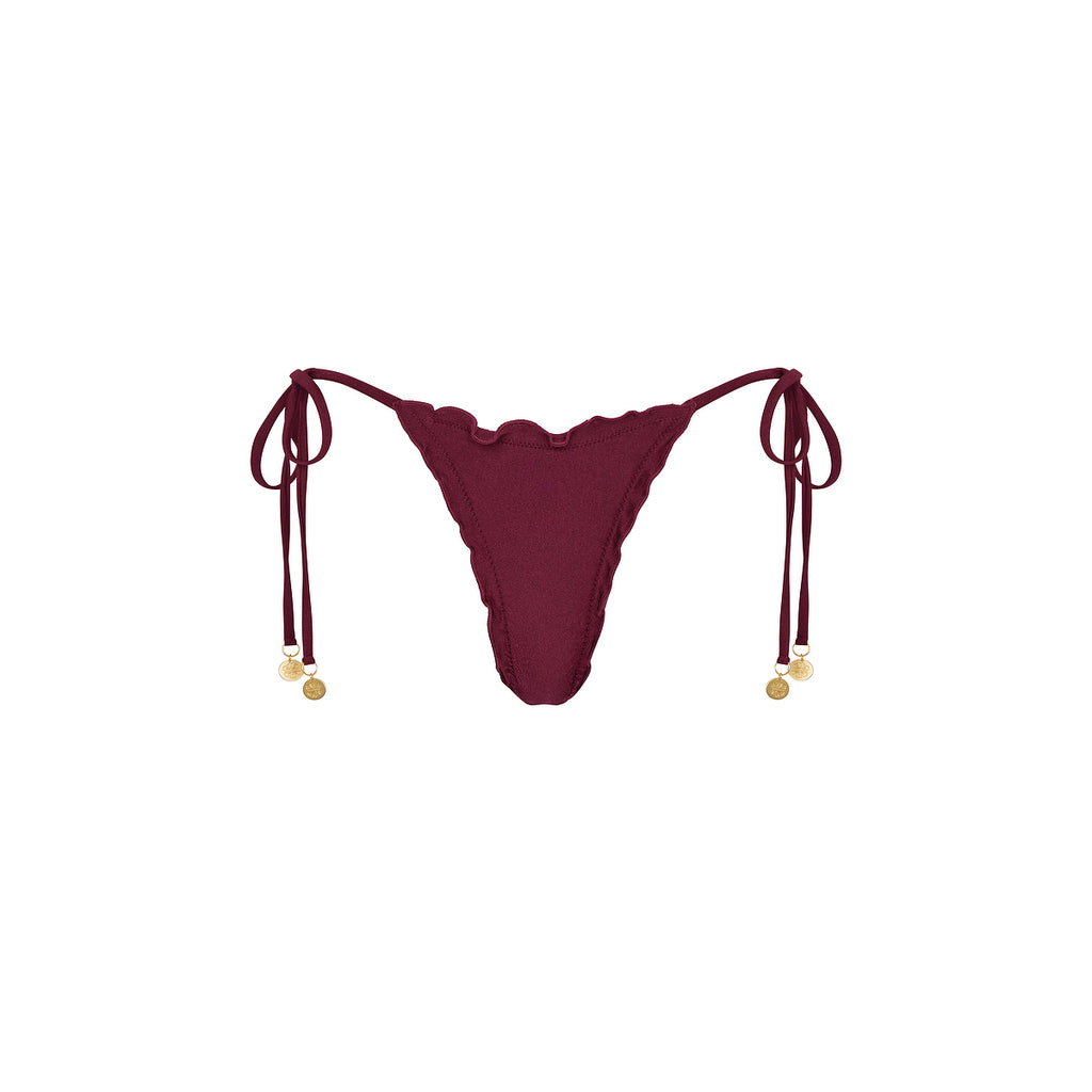 Lettuce Edge Thong Tie Bikini Bottom