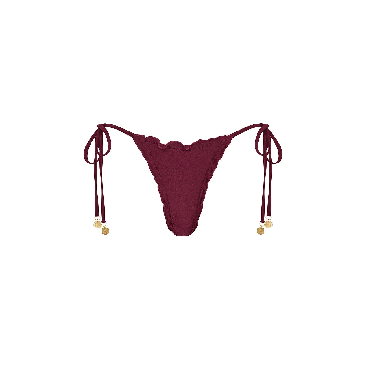 Lettuce Edge Thong Tie Bikini Bottom