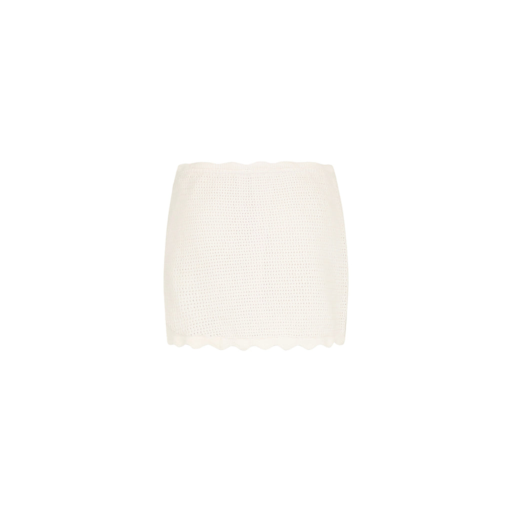Scalloped Edge Knit Sarong
