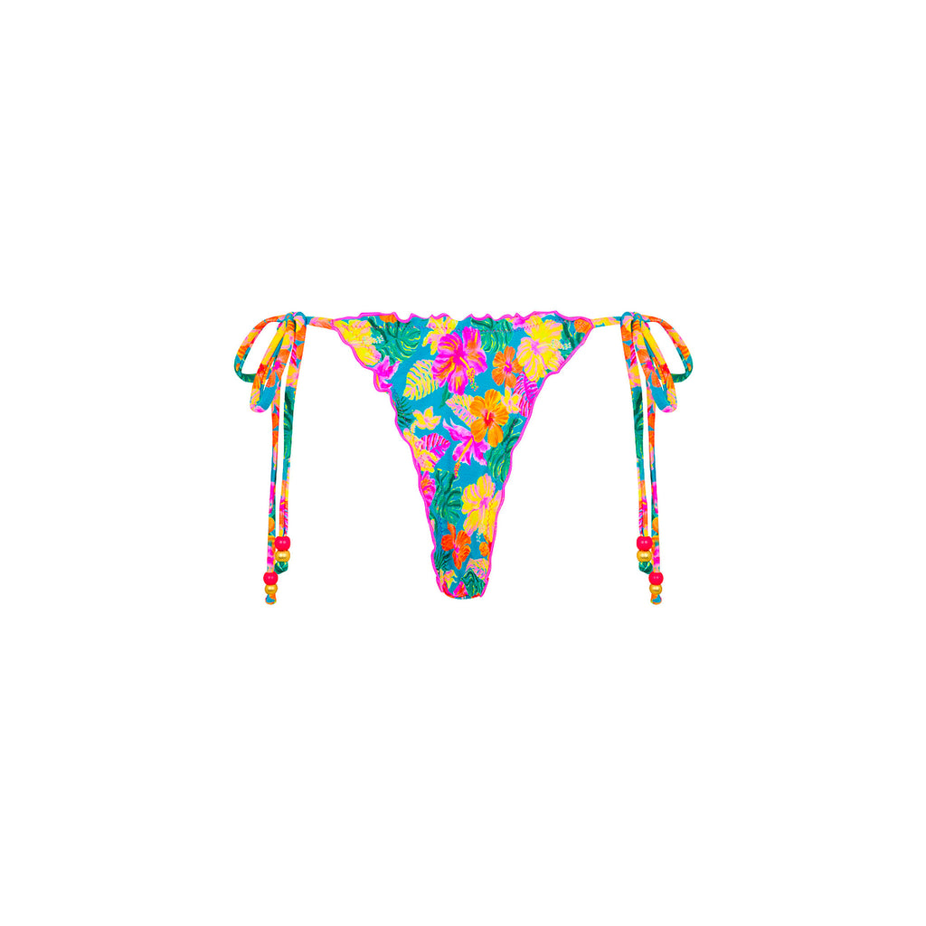 Lettuce Edge Thong Tie Bikini Bottom
