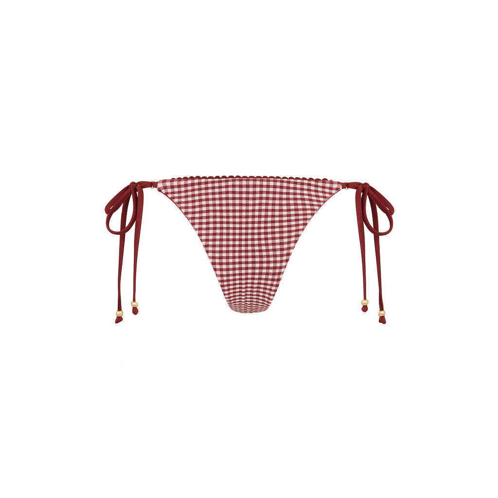 Decorative Thong Tie Side Bikini Bottom