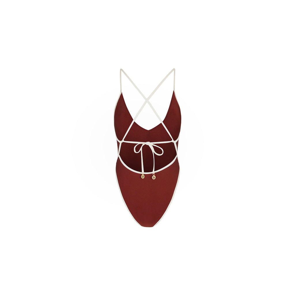 Plunge Cross Back One Piece