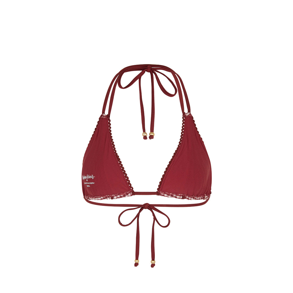 Decorative Panel Halter Bikini Top