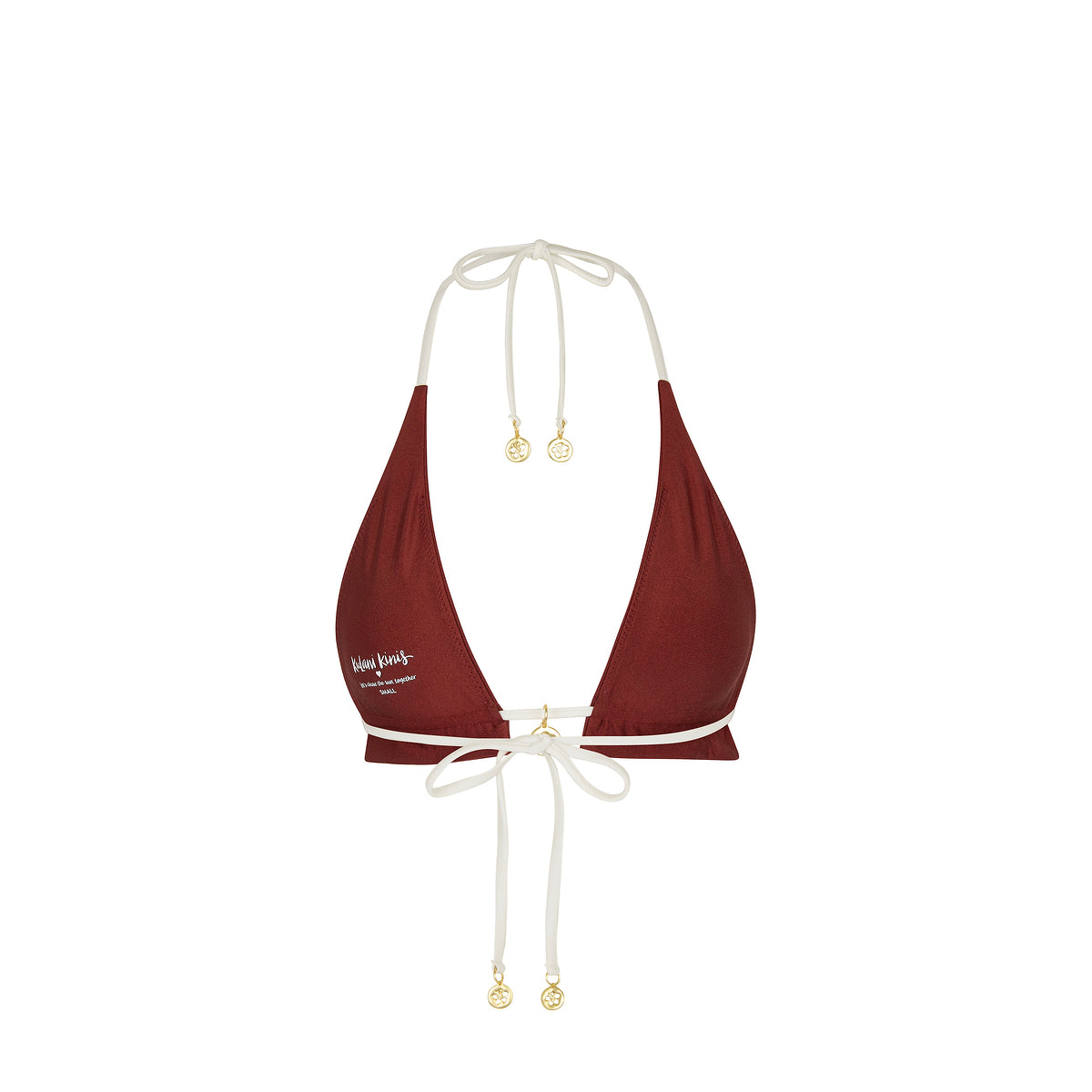 Frill Halter Bralette Bikini Top