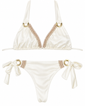 Lumière Ivory Pearl Ring Bikini Set