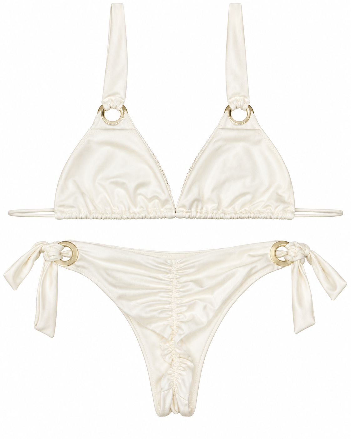 Lumière Ivory Pearl Ring Bikini Set