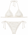 Ivory Capri Rope Tie Bikini Set