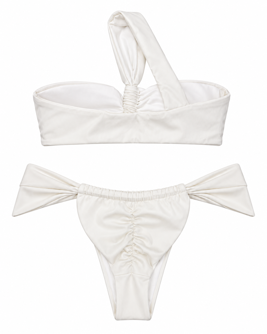 Ivory Muse One-Shoulder Bikini Set