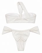 Ivory Muse One-Shoulder Bikini Set