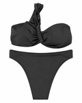 Midnight Muse One-Shoulder Bikini Set