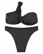 Midnight Muse One-Shoulder Bikini Set
