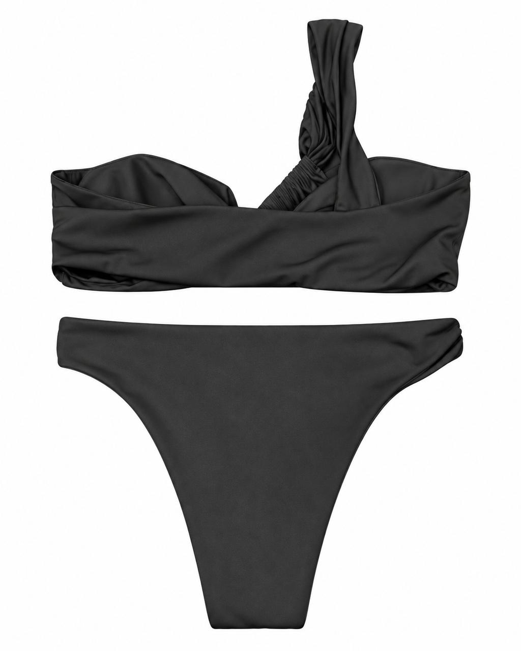 Midnight Muse One-Shoulder Bikini Set