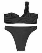 Midnight Muse One-Shoulder Bikini Set