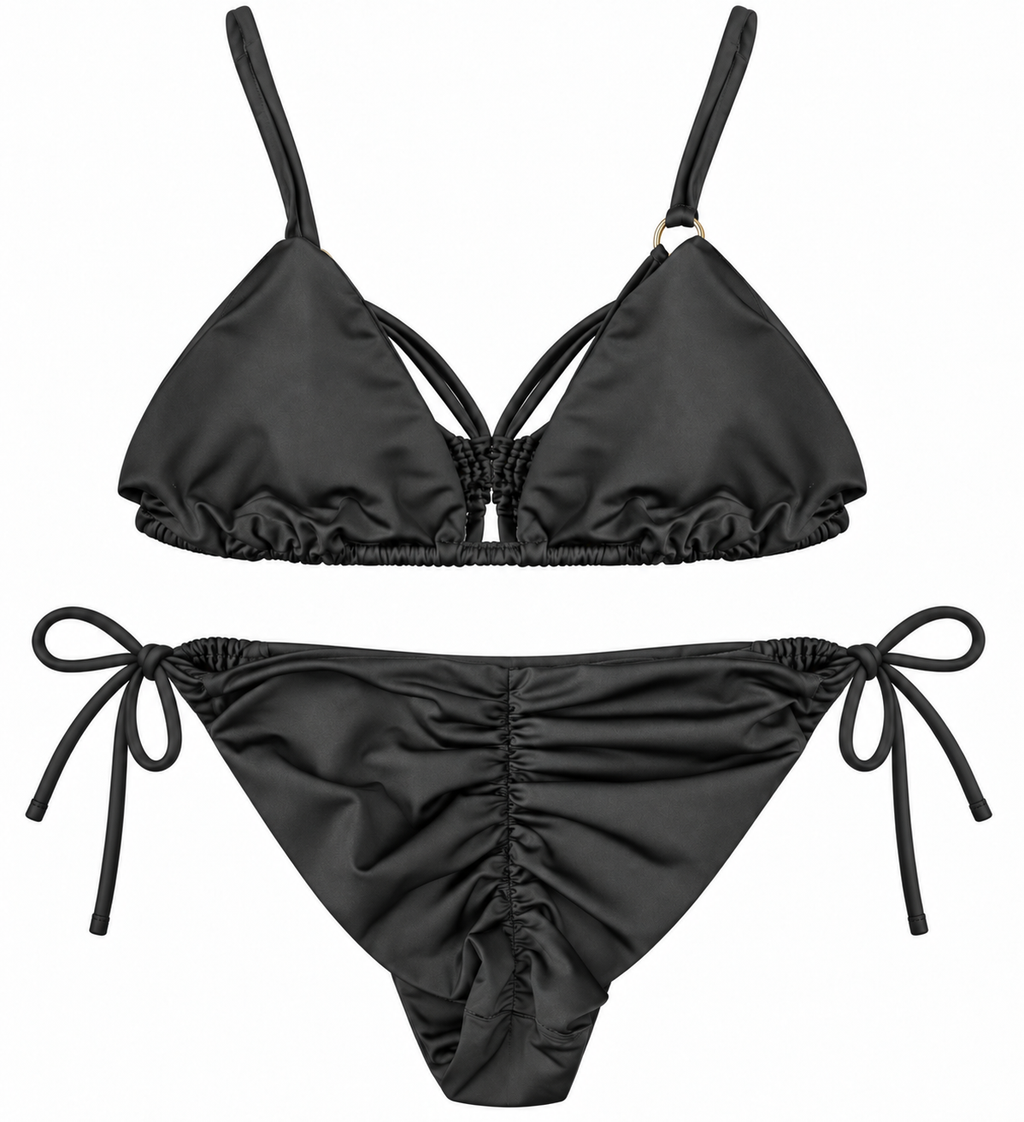 Noir Sol Macramé Bikini Set