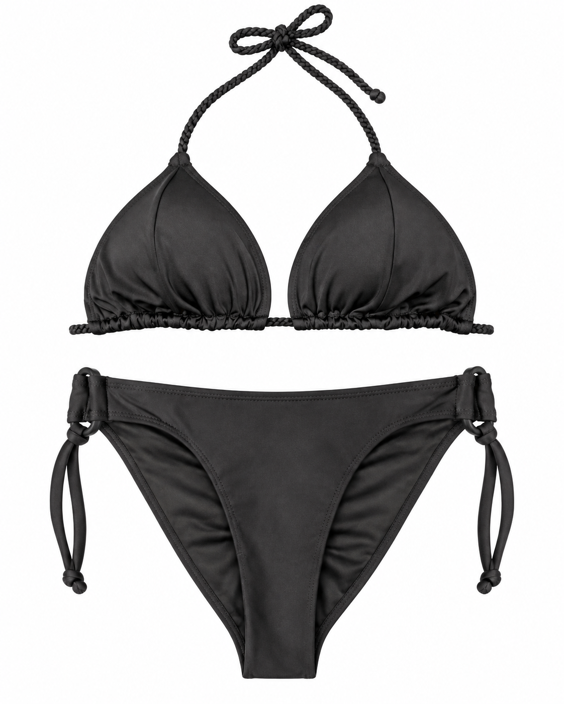 Braided Noir Bikini Set