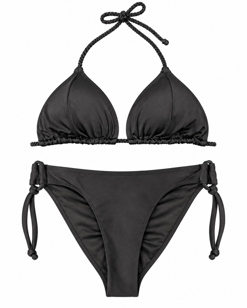 Braided Noir Bikini Set