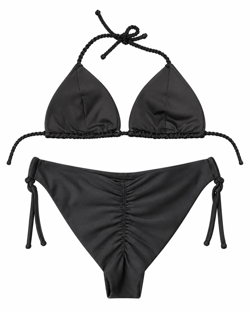 Braided Noir Bikini Set