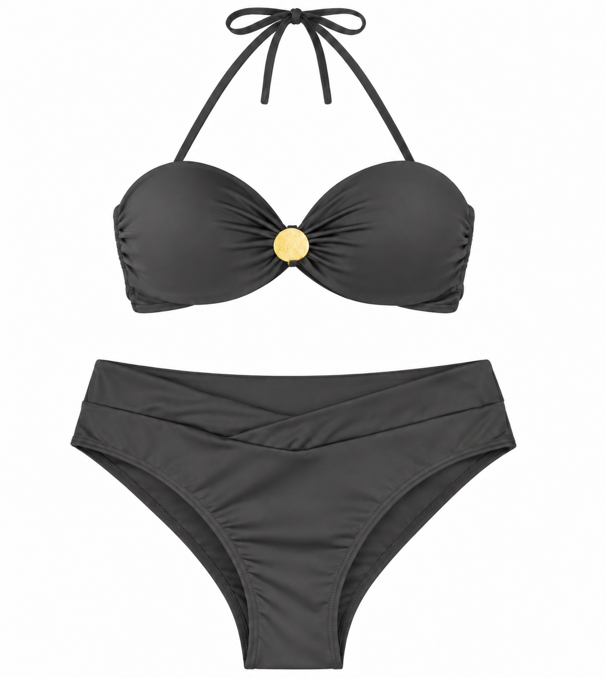 Noir Soleil Halter Bikini Set