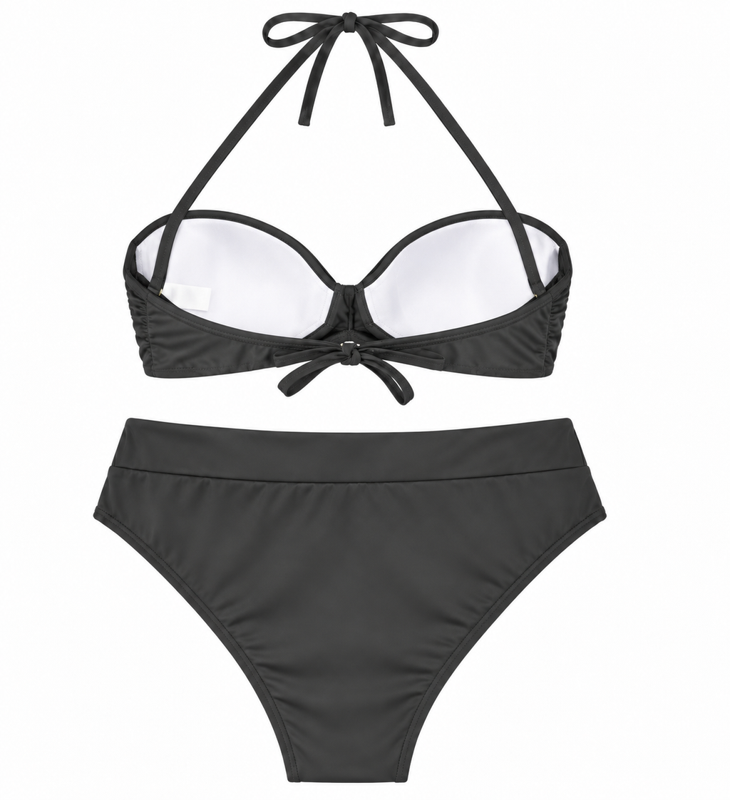 Noir Soleil Halter Bikini Set