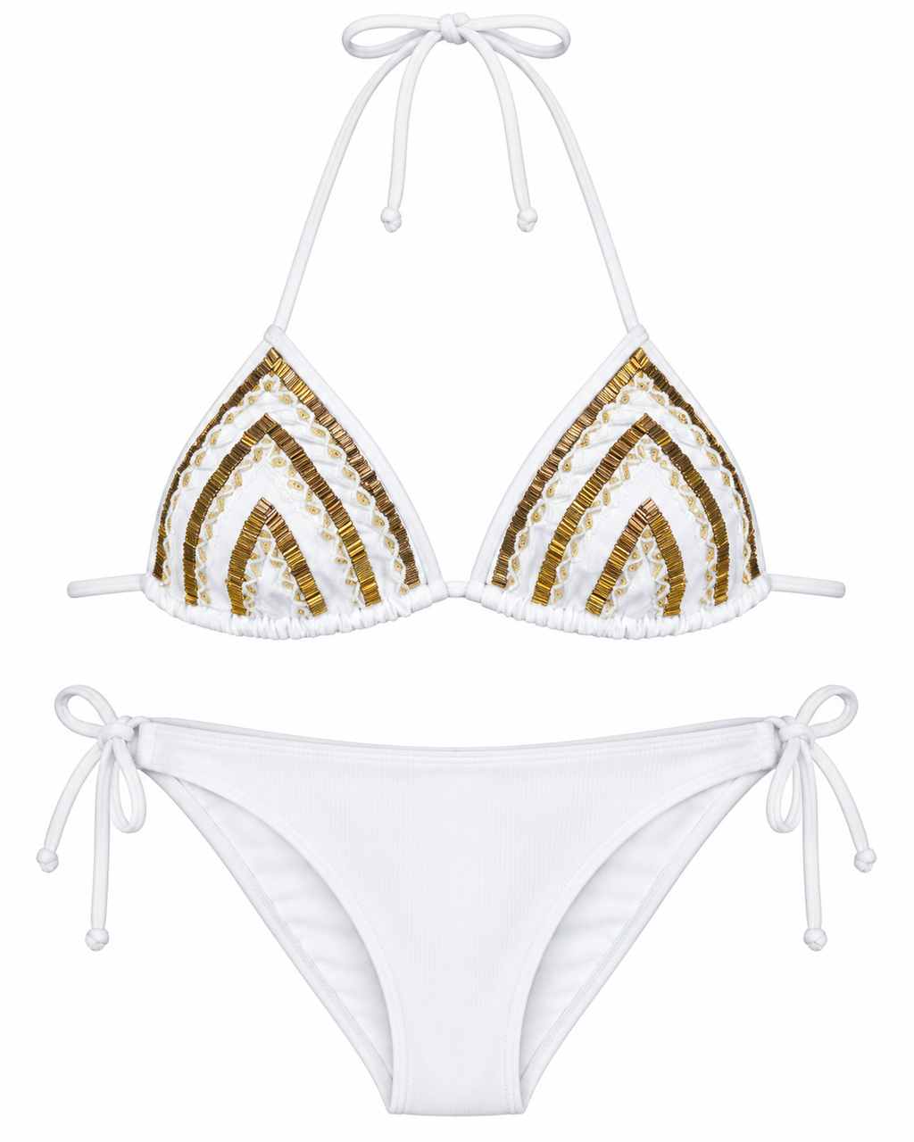 Mykonos Embroidered Bikini Set