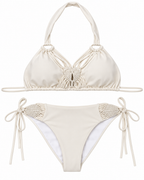 Santorini Macramé Ring Bikini Set