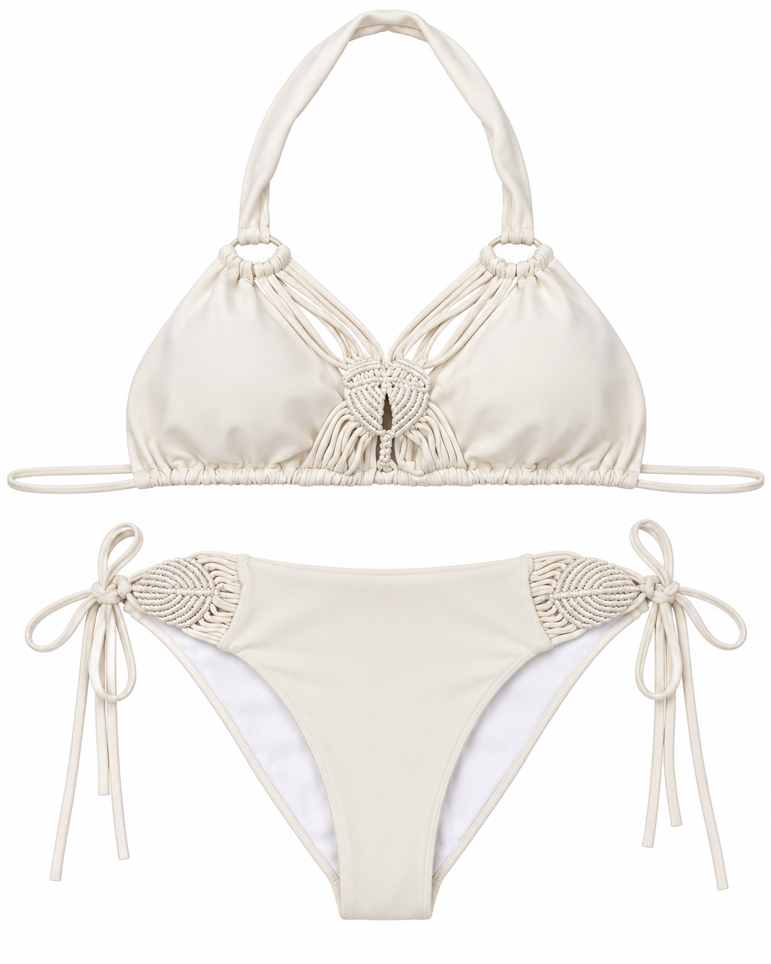 Santorini Macramé Ring Bikini Set