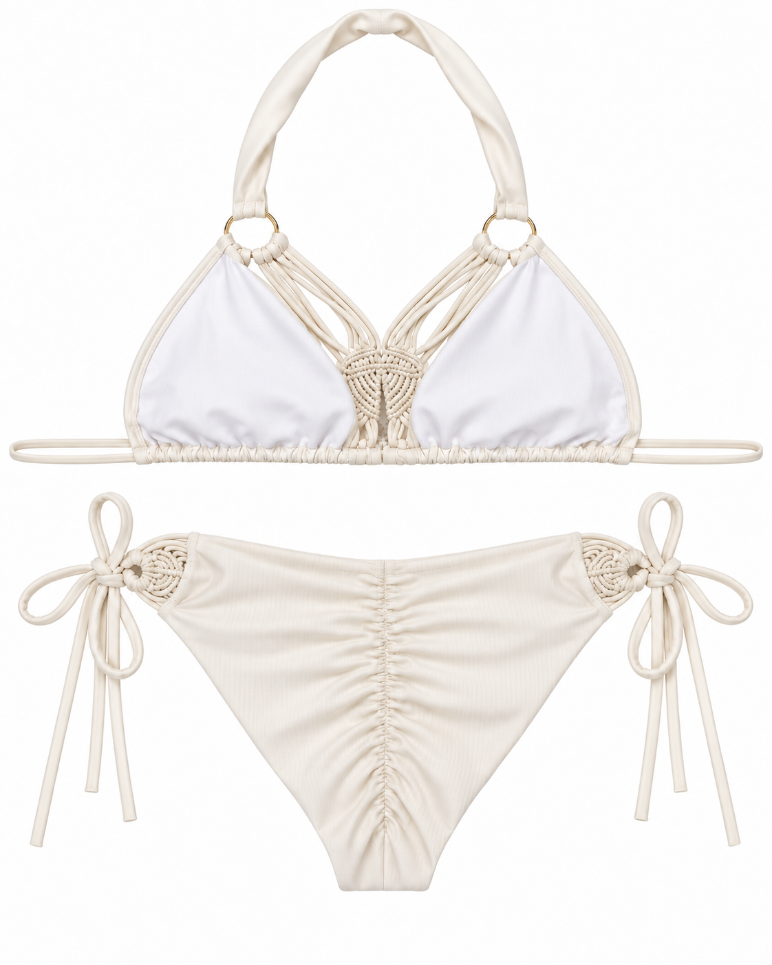 Santorini Macramé Ring Bikini Set