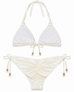Gilded Ivory Triangle Bikini Set