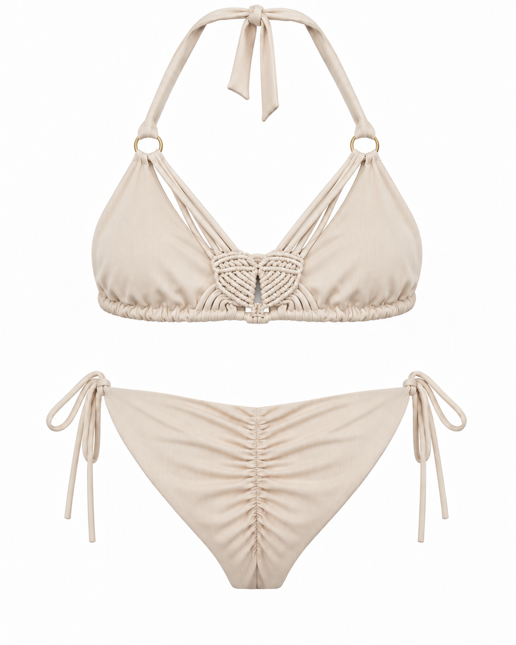 Sandstone Macramé Bikini Set